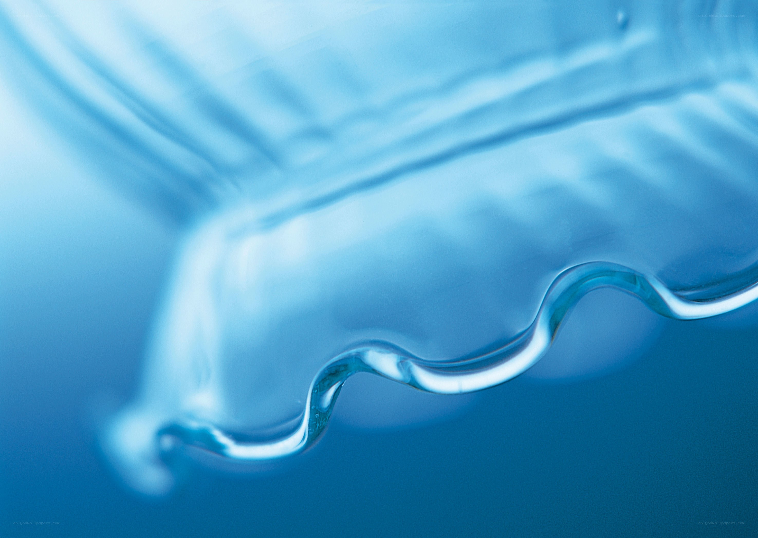 Water droplet in motion