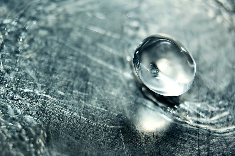 Water Droplet on Metal