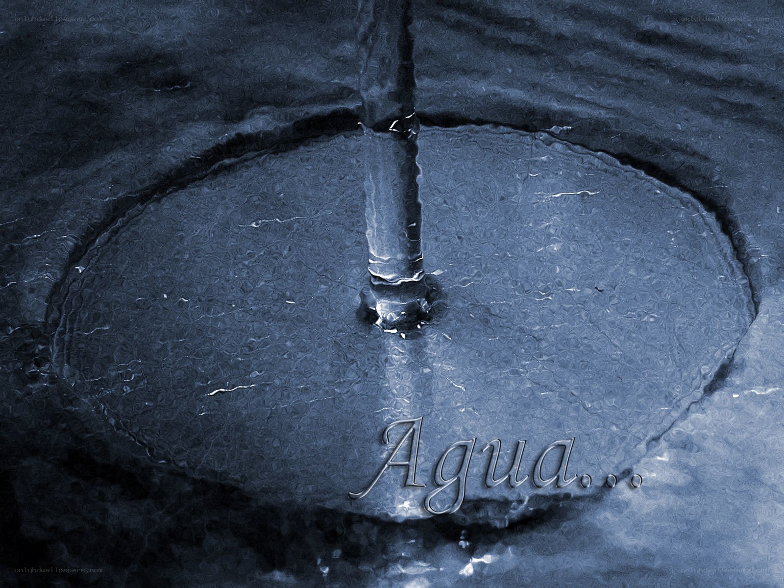 Water droplet ripple effect