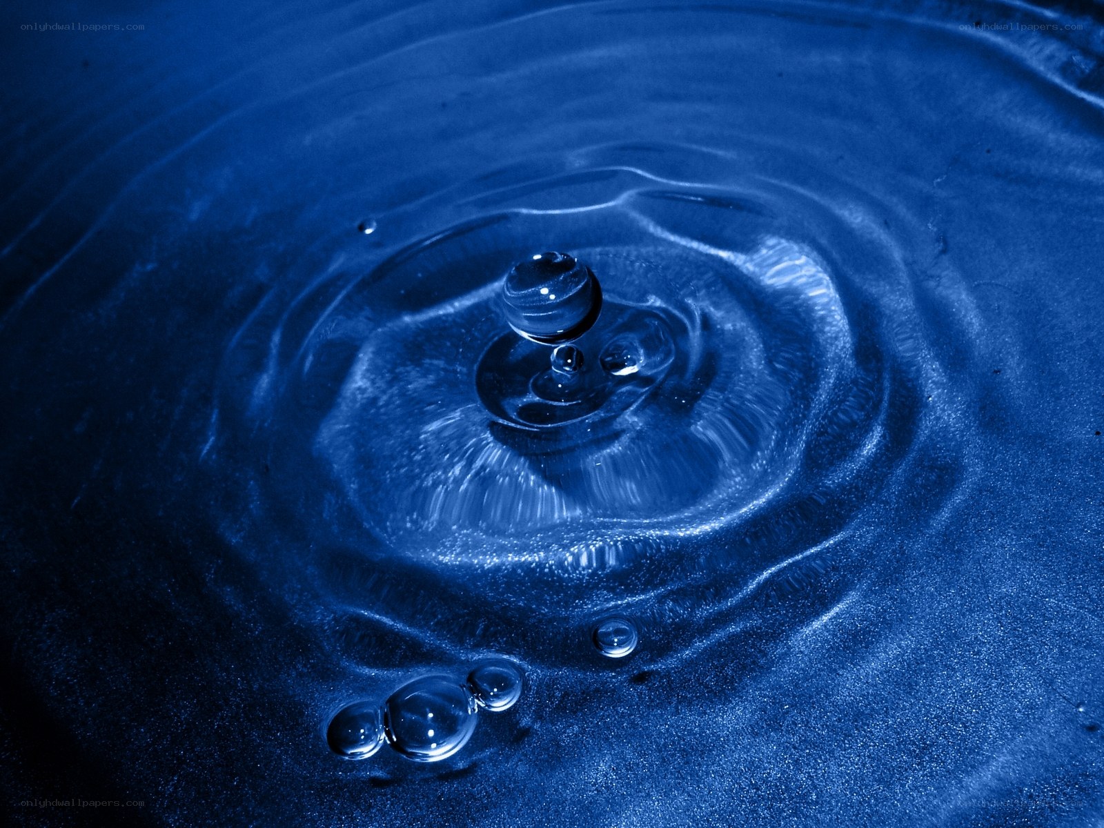 Water droplet ripple effect
