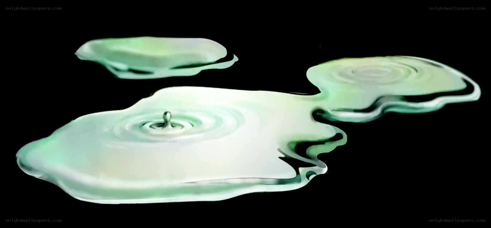 Water droplet ripples