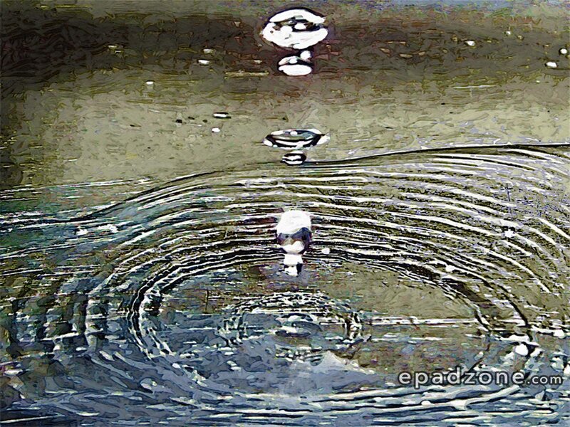 Water Droplet Ripples — Gray