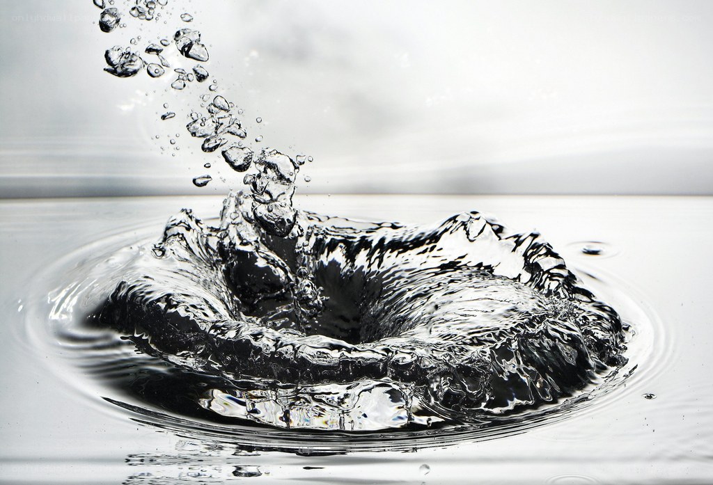 Water droplet splash