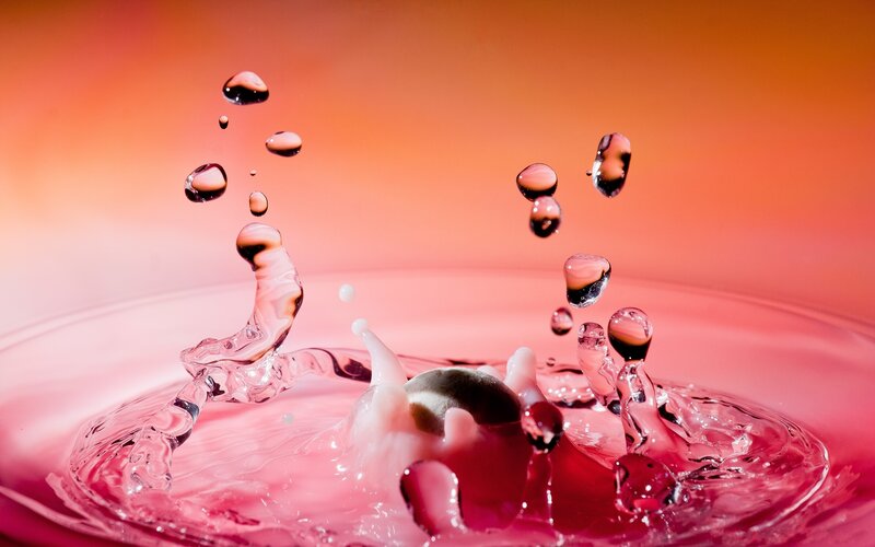 Water droplet splash