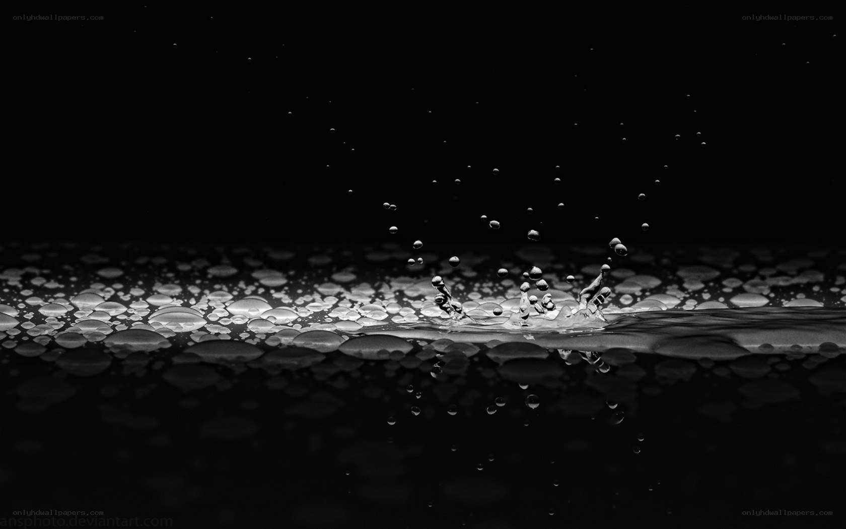 Water droplet splash