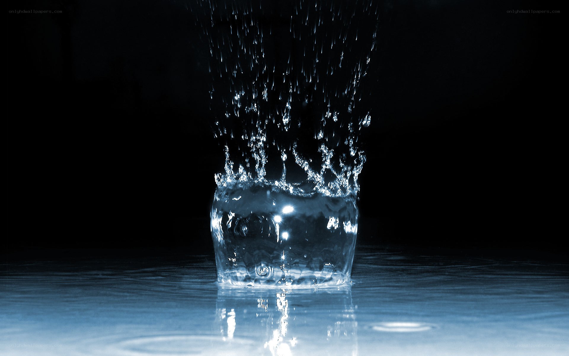 Water droplet splash