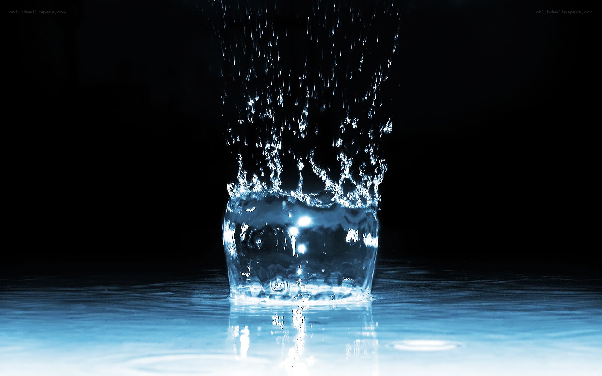 Water droplet splash