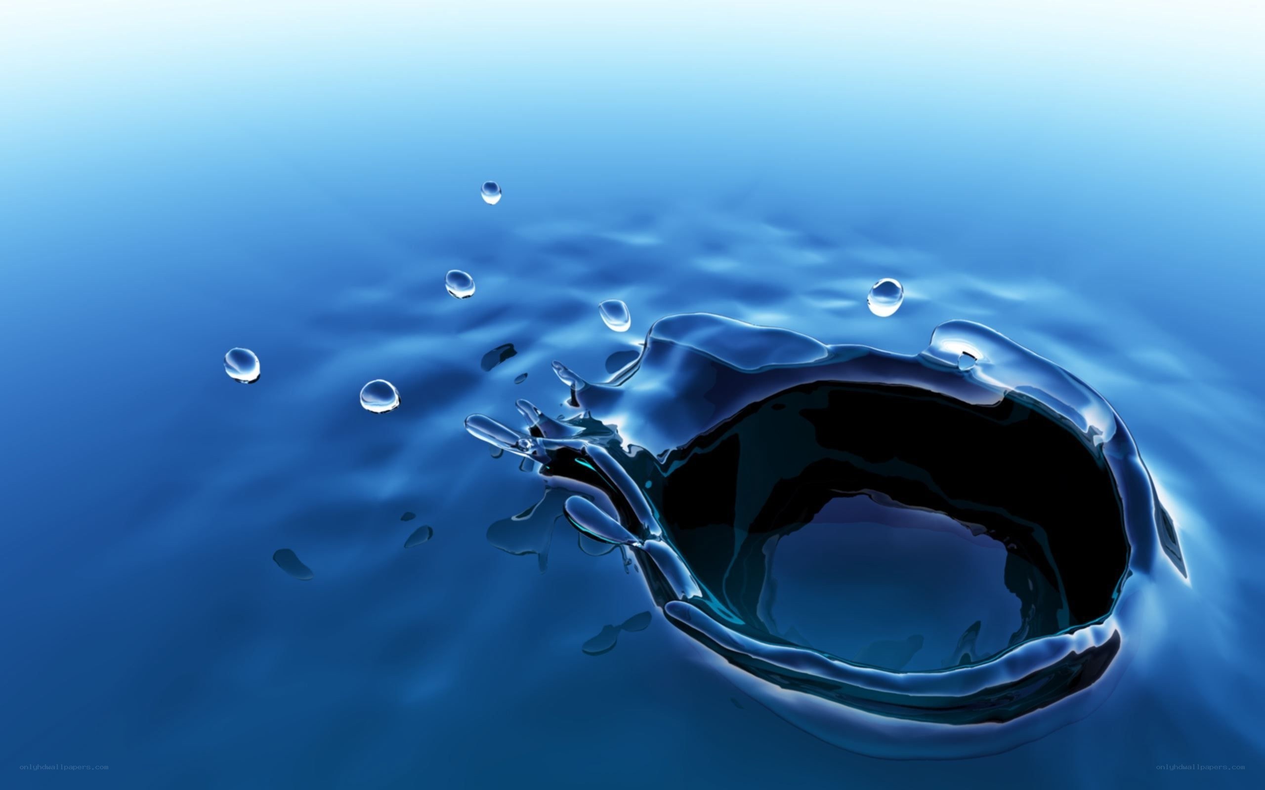 Water droplet splash