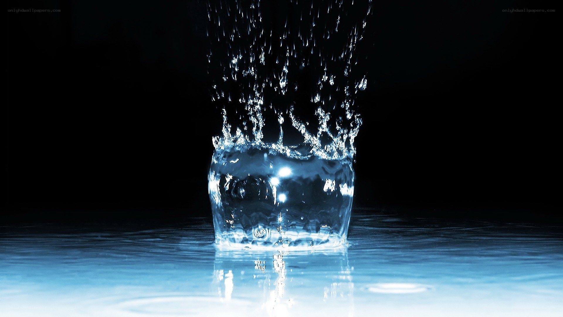 Water droplet splash