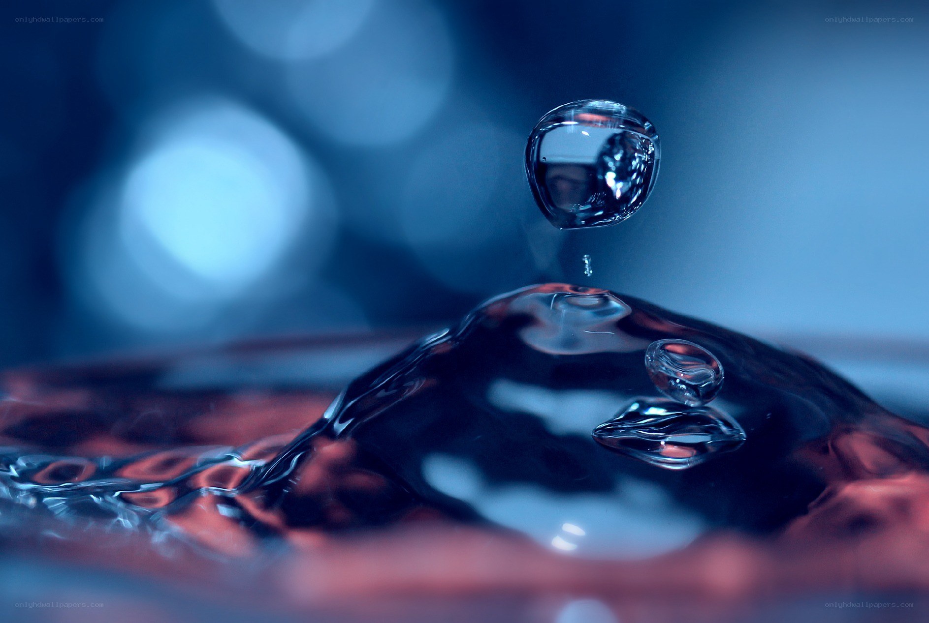Water droplet splash