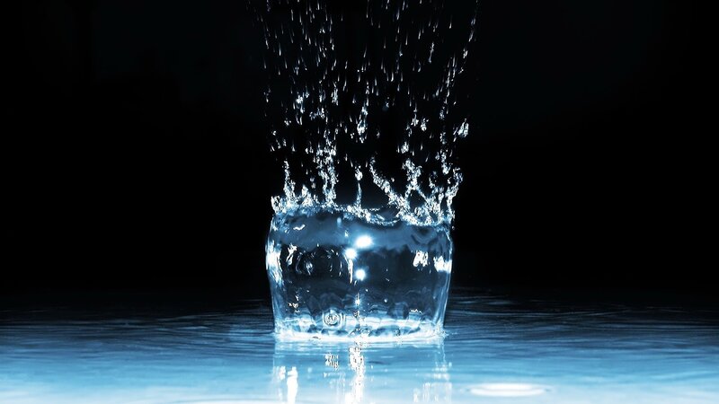 Water droplet splash