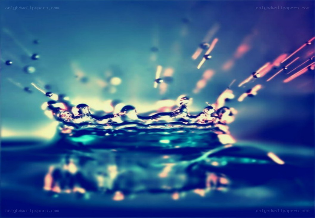 Water droplet splash
