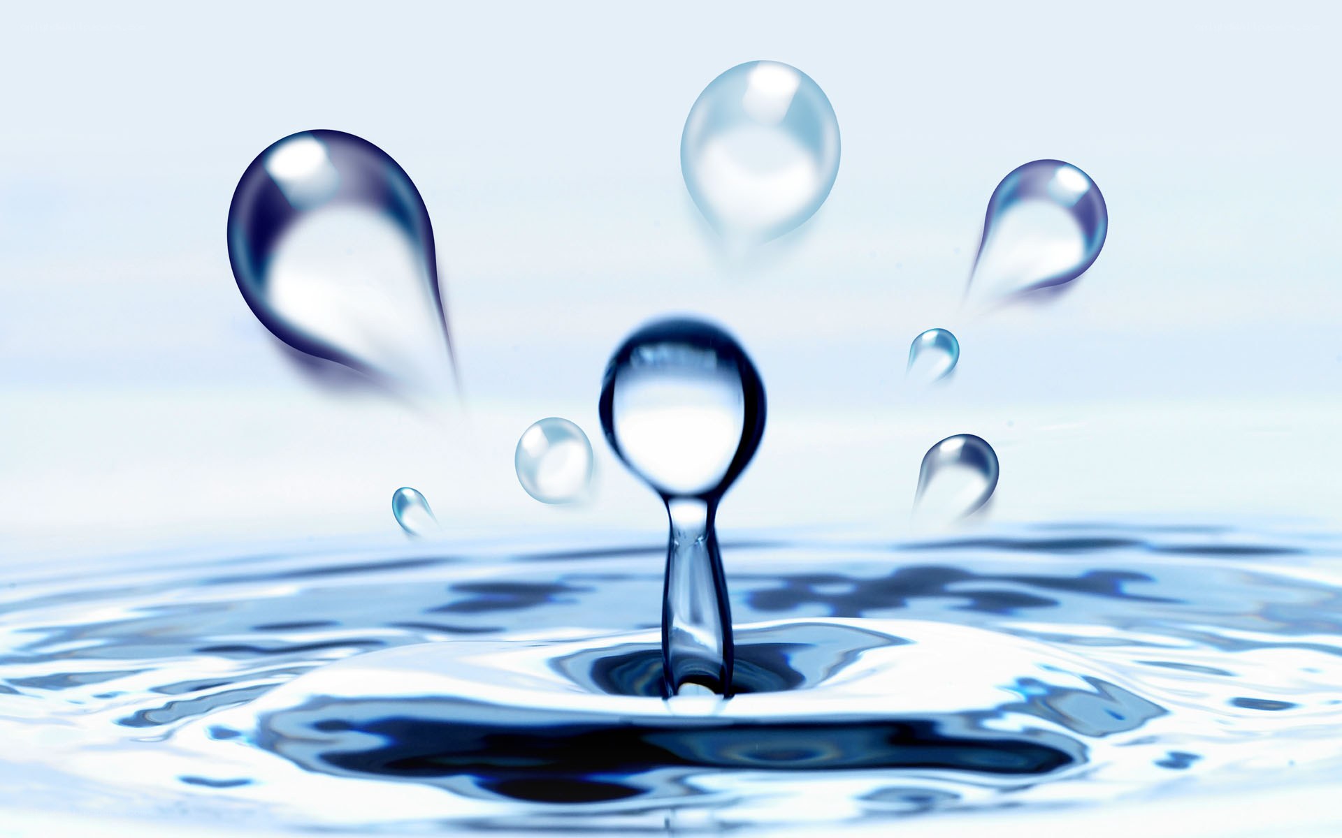 Water droplet splash