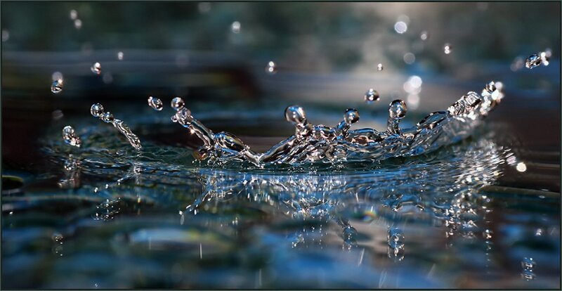 Water droplet splash