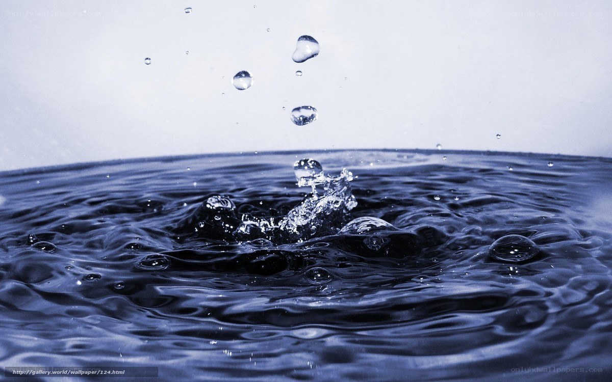 Water droplet splash