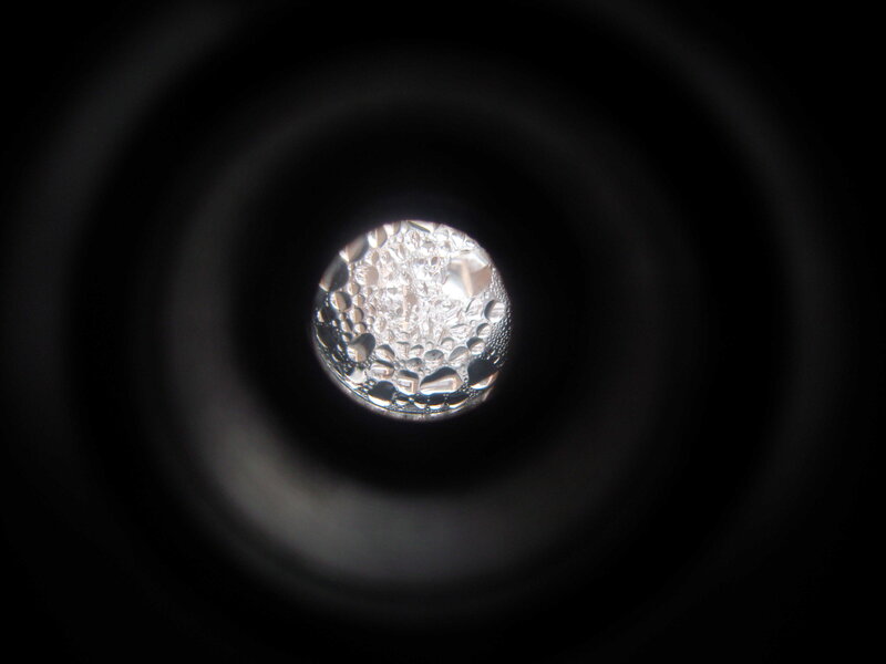 Water Droplets in a Tube