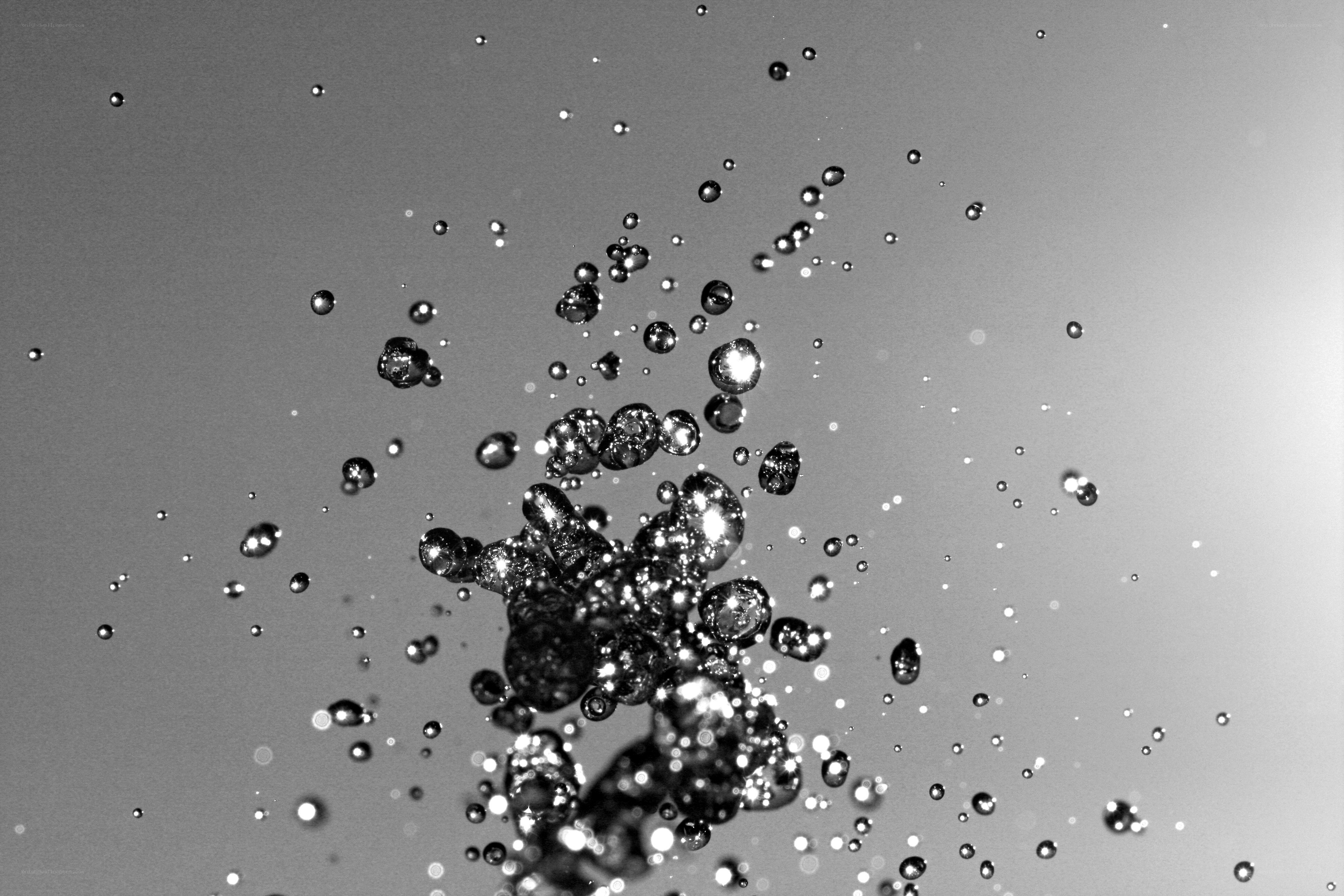 Water droplets in motion