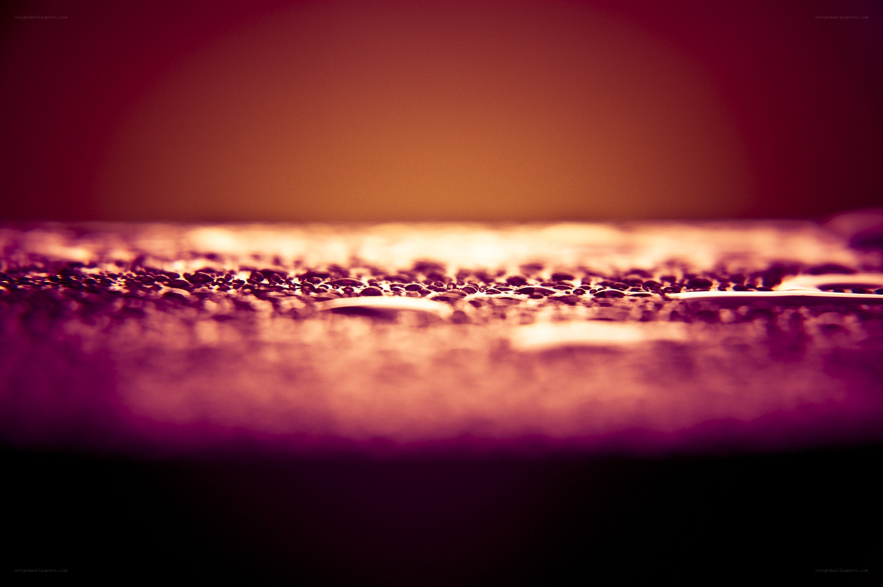 Water droplets on a surface