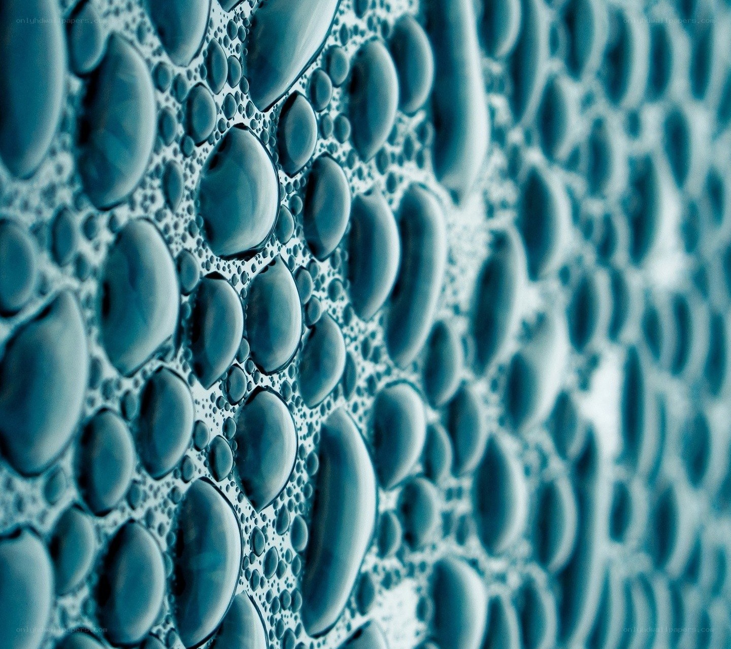 Water droplets on a surface