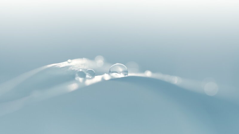 Water droplets on a surface