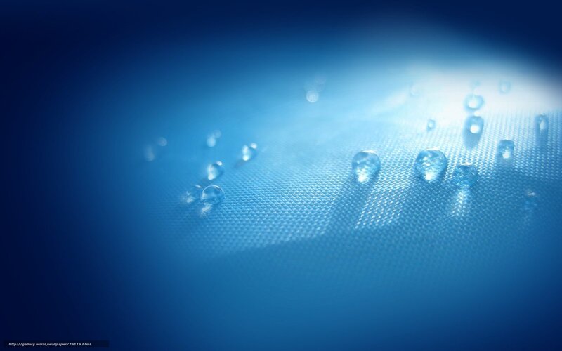 Water Droplets on Blue Surface — Serene
