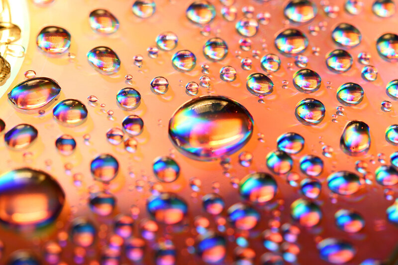 Water Droplets on CD