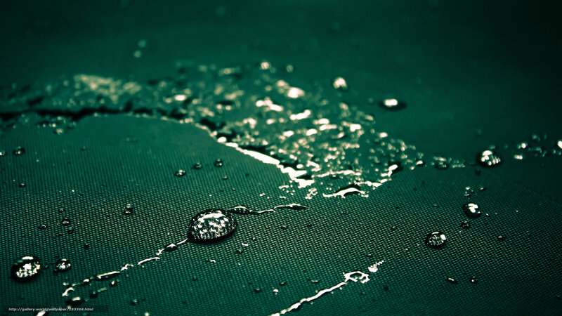 Water Droplets on Fabric — Green