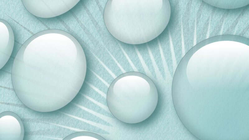 Water Droplets on Fabric — Light Blue, Calm