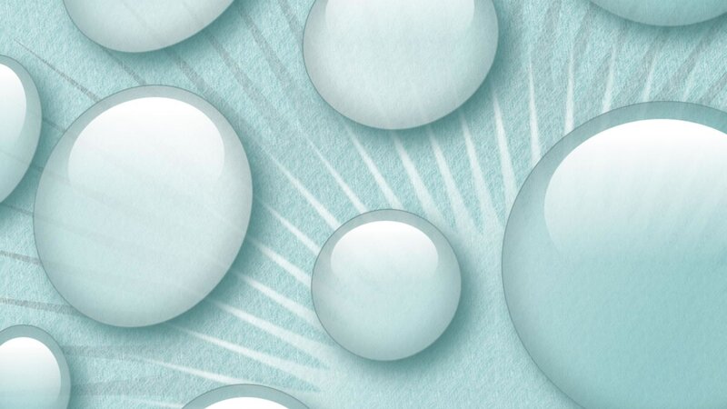 Water Droplets on Fabric — Light Blue