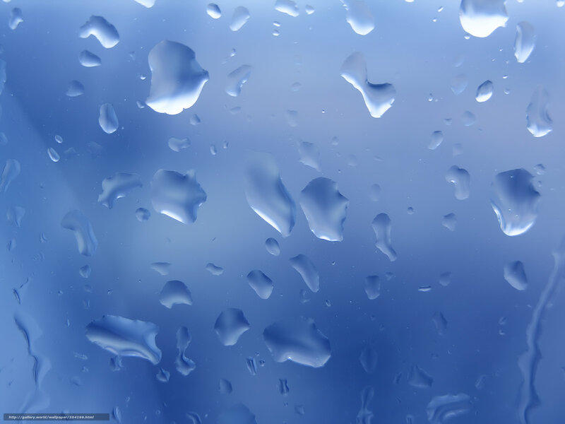 Water droplets on glass
