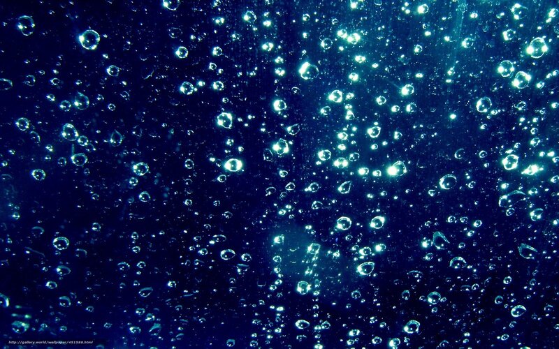 Water droplets on glass