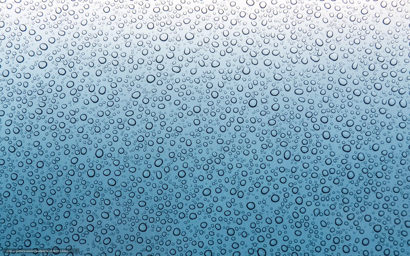 Water droplets on glass