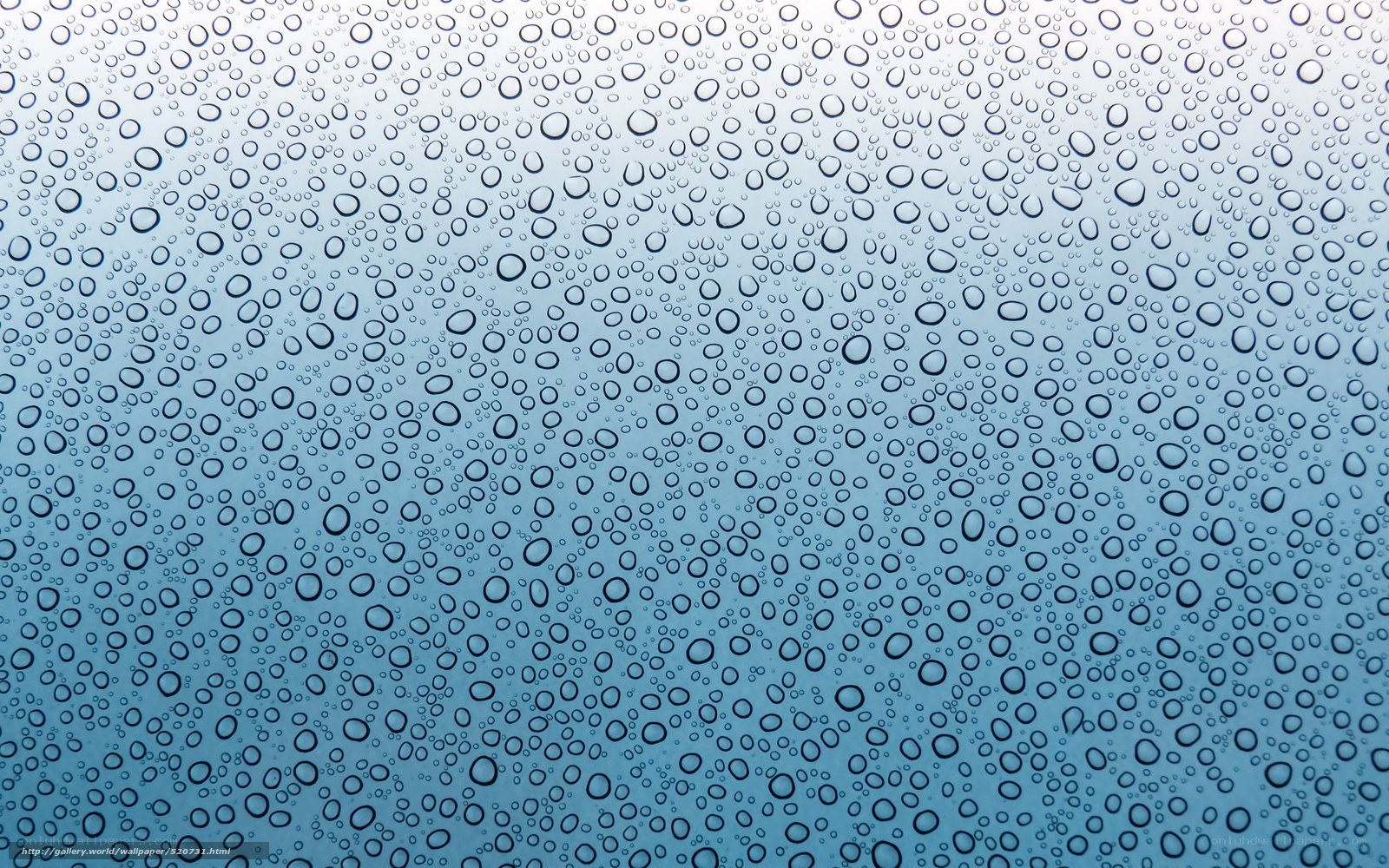 Water droplets on glass
