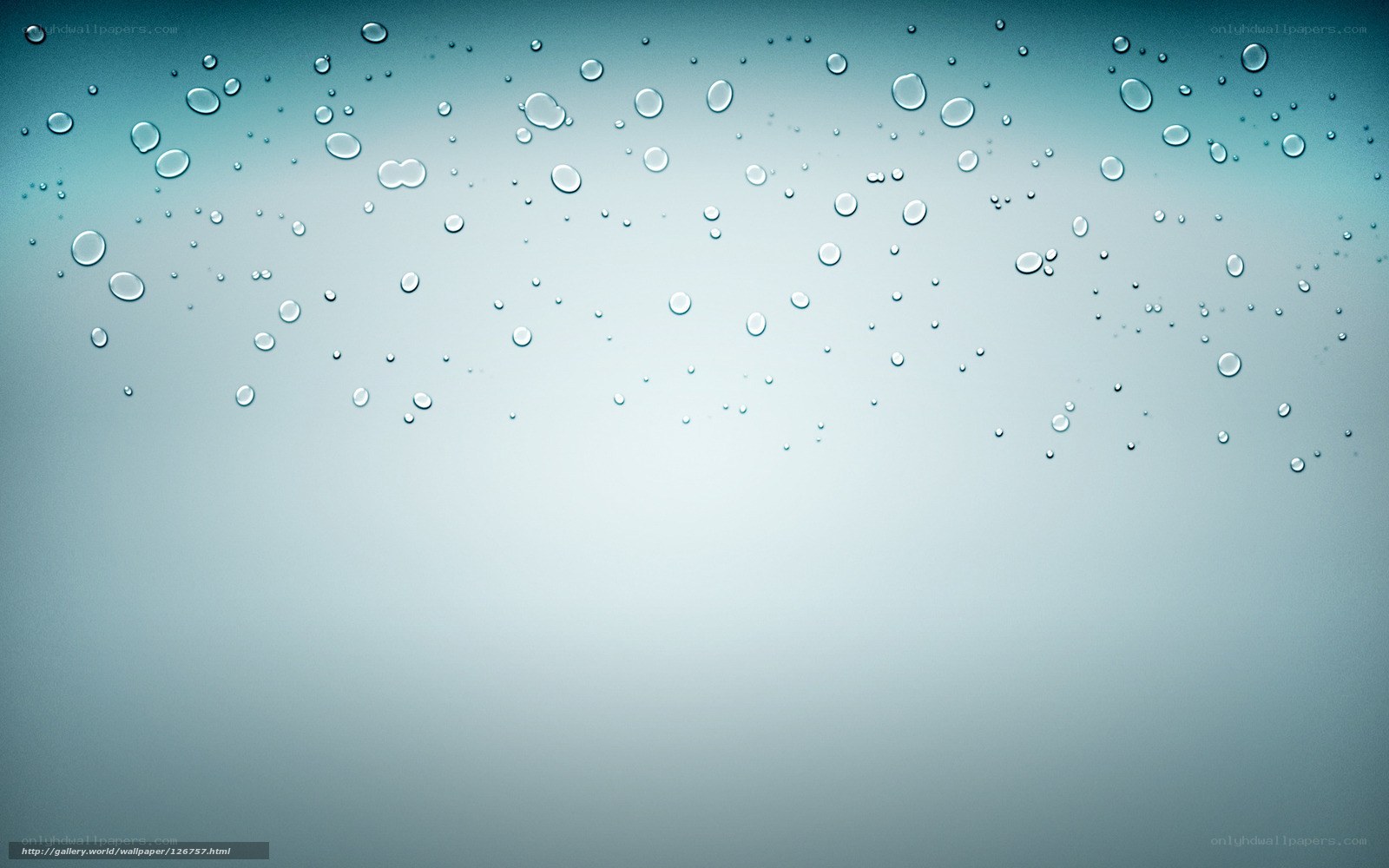 Water droplets on glass