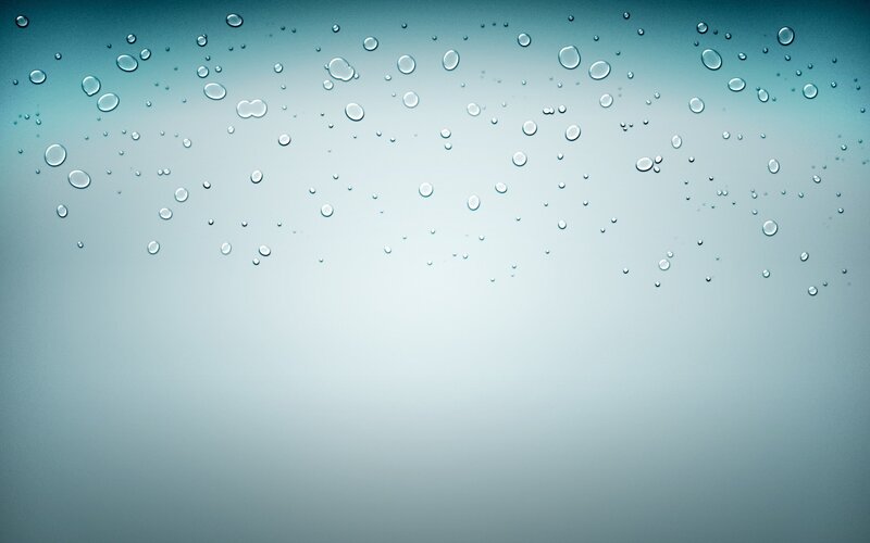 Water droplets on glass