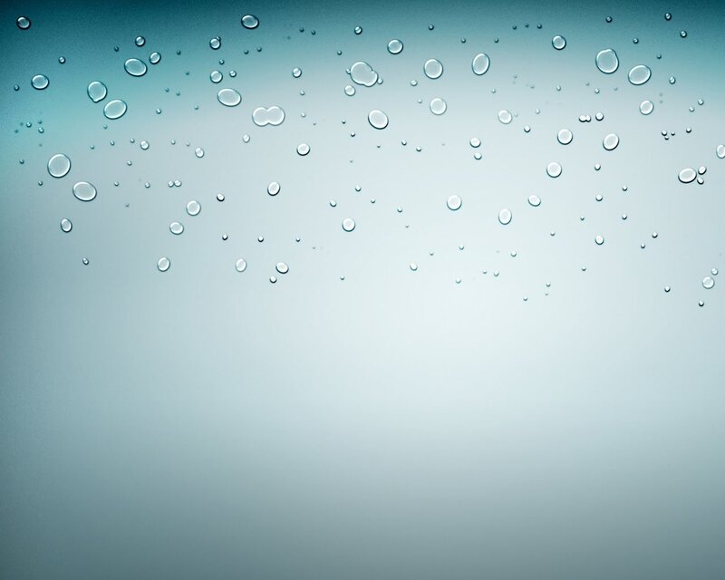 Water droplets on glass