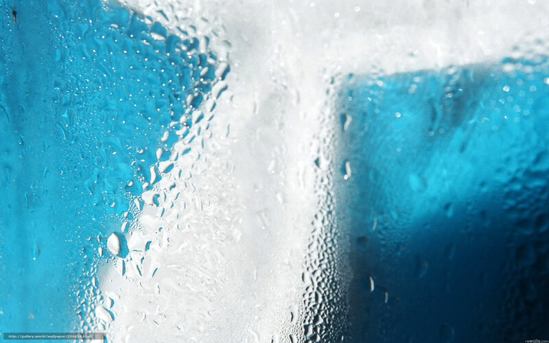 Water droplets on glass