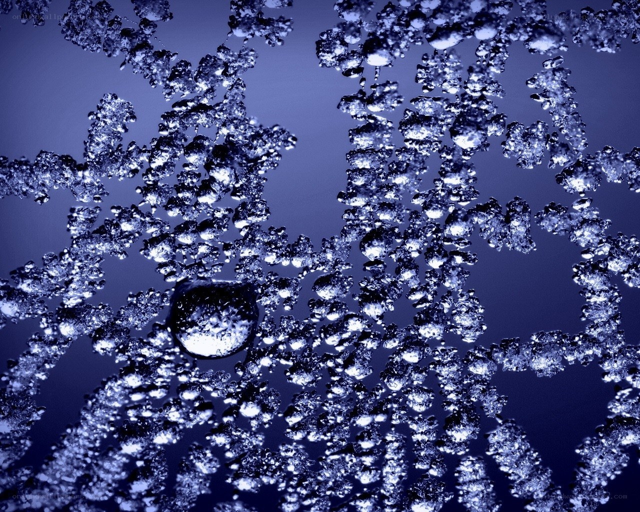Water droplets on glass