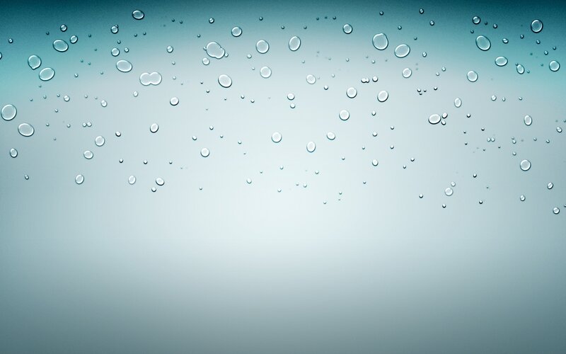 Water droplets on glass