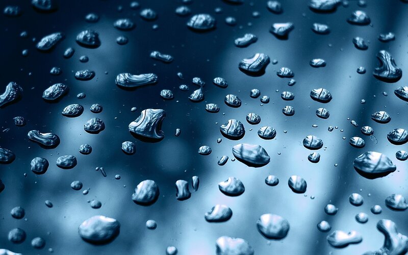 Water Droplets on Surface