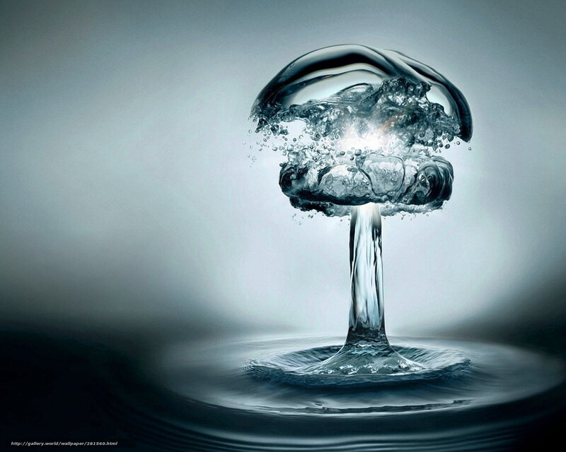 Water Explosion Mushroom — Blue