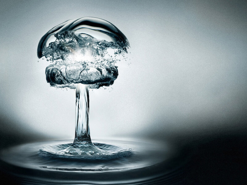 Water Explosion Mushroom — Gray