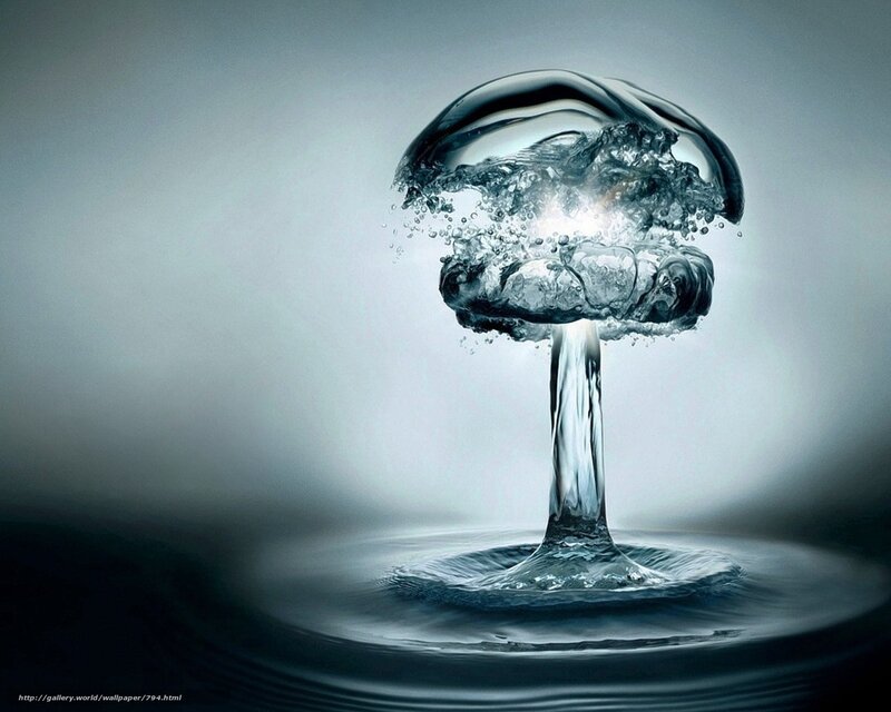 Water explosion mushroom