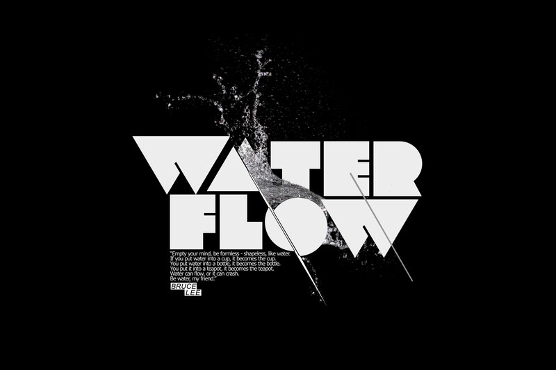 Water Flow Typography