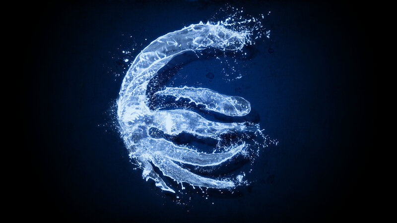 Water Forming a Letter