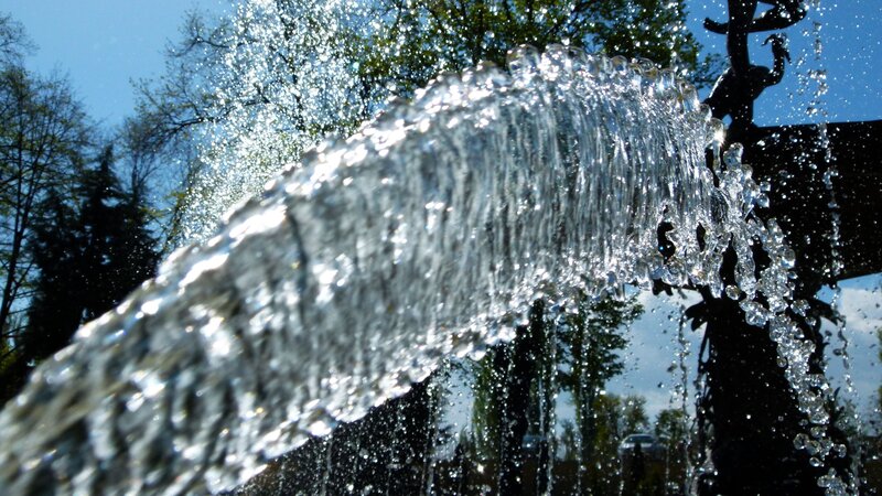 Water fountain in park