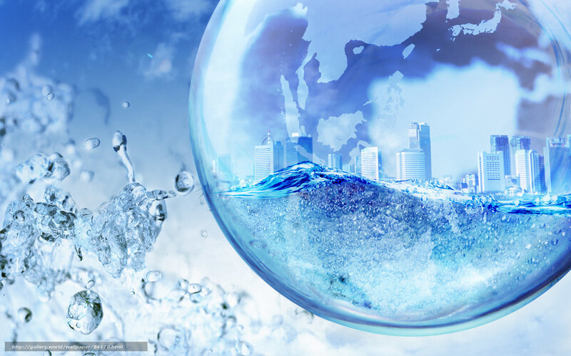 water globe with cityscape