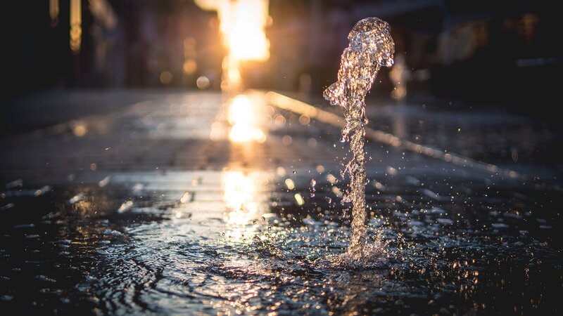 Water Jet from Fountain