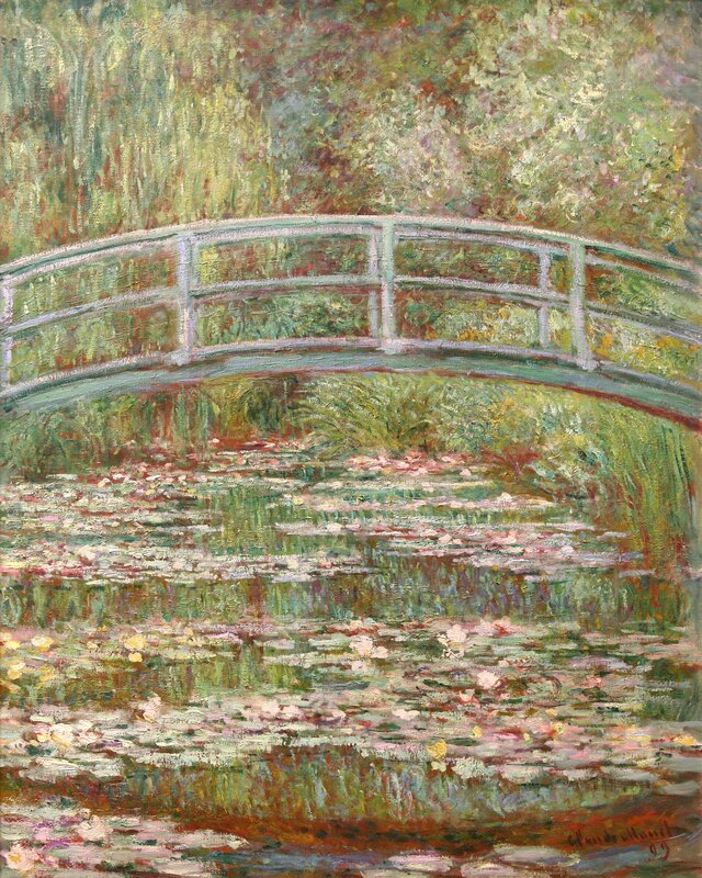 Water Lilies and Japanese Bridge