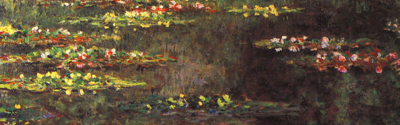 Water Lilies in Pond — Green, Serene, Painting, Lily Pads